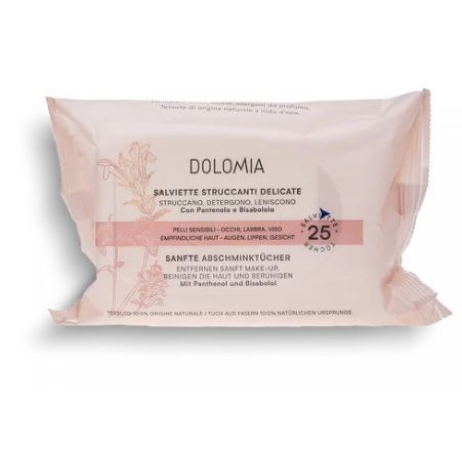 Dolomia Make Up Salviette Struccanti - Confezione da 25