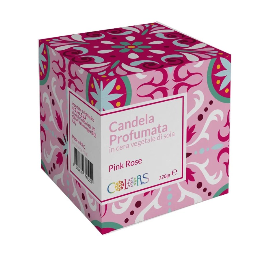 Colors Candela Profumata Pink Rose, 120 g Colors Candela Profumata Pink Rose, 120 g