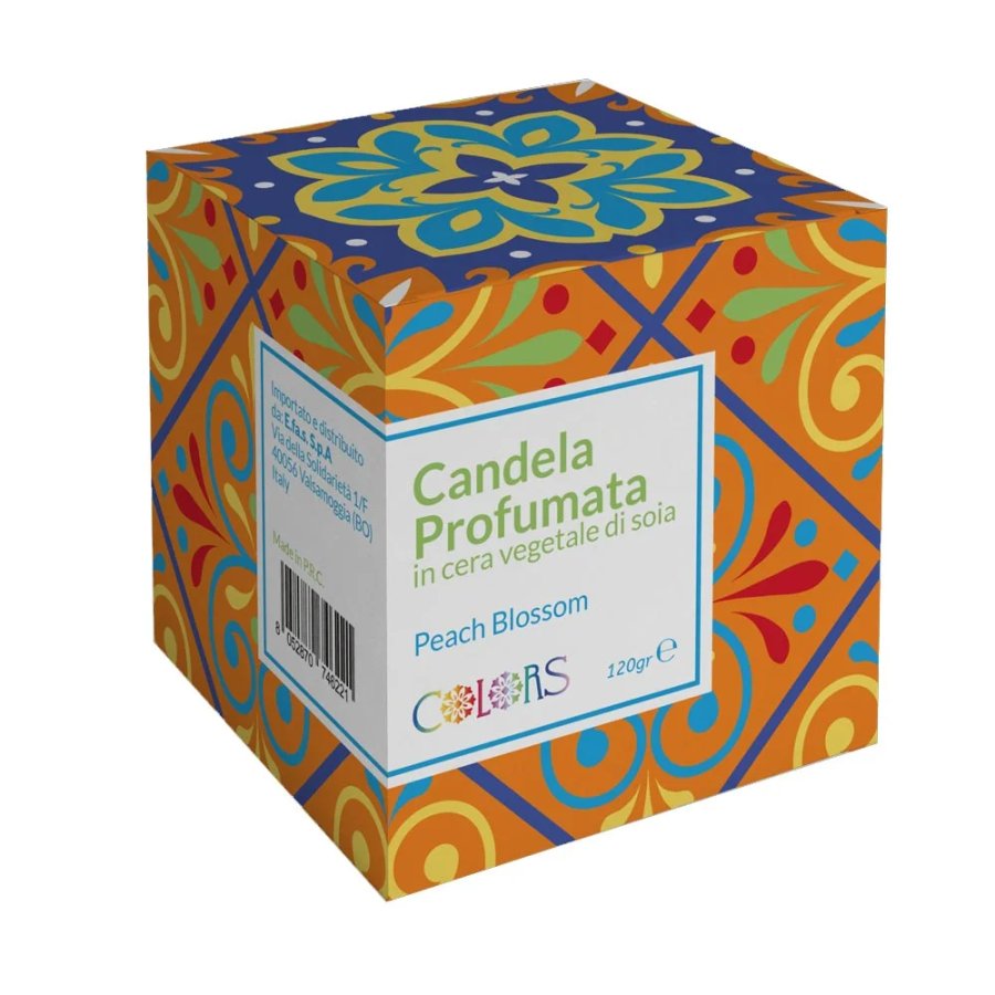 Colors Candela Profumata Fiore di Pesco, 120 g Colors Candela Profumata Fiore di Pesco, 120 g