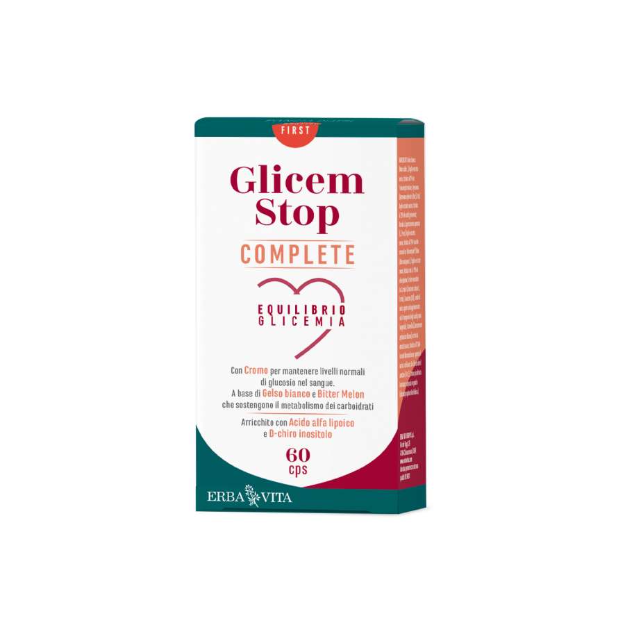 Erba Vita Glicem Stop Integratore Equilibrio Glicemia 60 Capsule