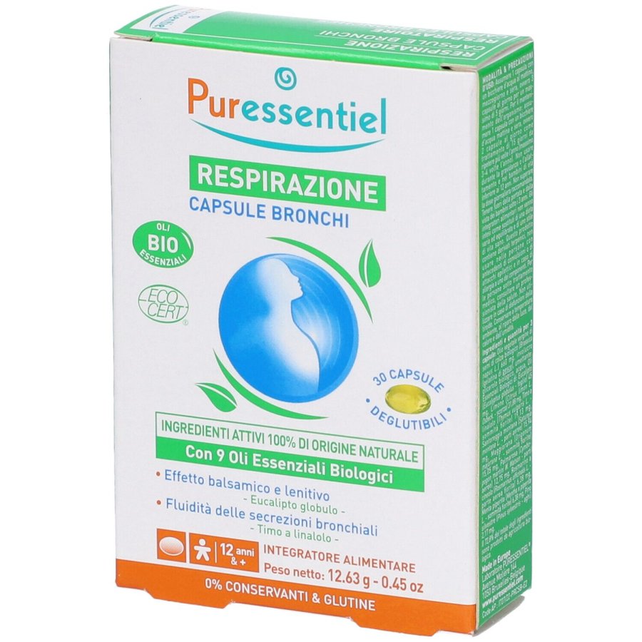 Puressentiel Respirazione Bronchi Effetto Balsamico, 30 capsule