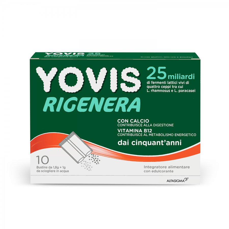 Yovis Rigenera 50+ 10 Buste - Integratore Antiossidante per il Benessere del Corpo e della Mente