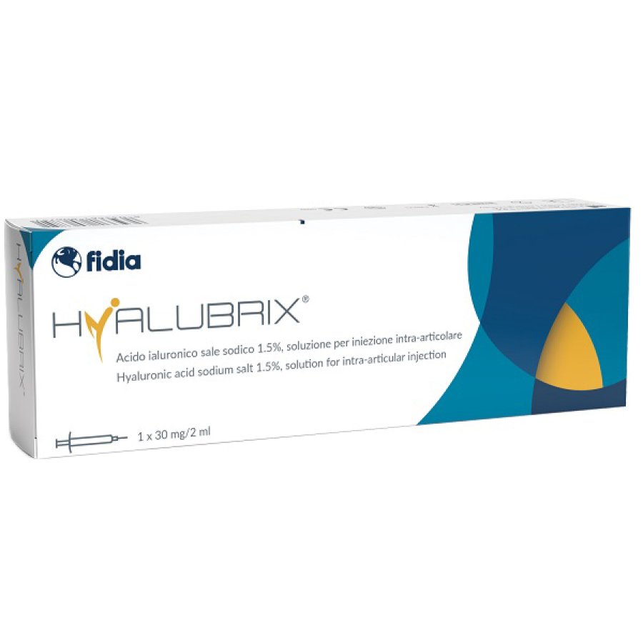 Fidia, Hyalubrix Soluzione Iniettabile 30 mg/2 ml, 1 Pezzo Fidia, Hyalubrix Soluzione Iniettabile 30 mg/2 ml, 1 Pezzo