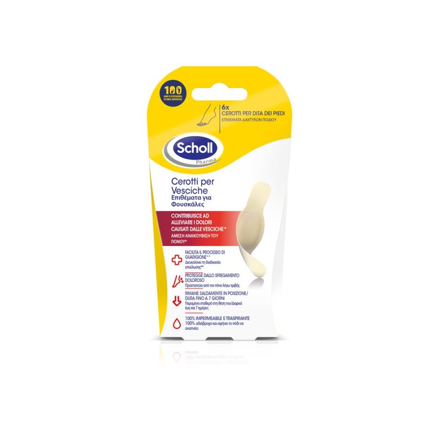 Scholl Cerotti Vesciche Dita Piedi, 6 Cerotti Scholl Cerotti Vesciche Dita Piedi, 6 Cerotti