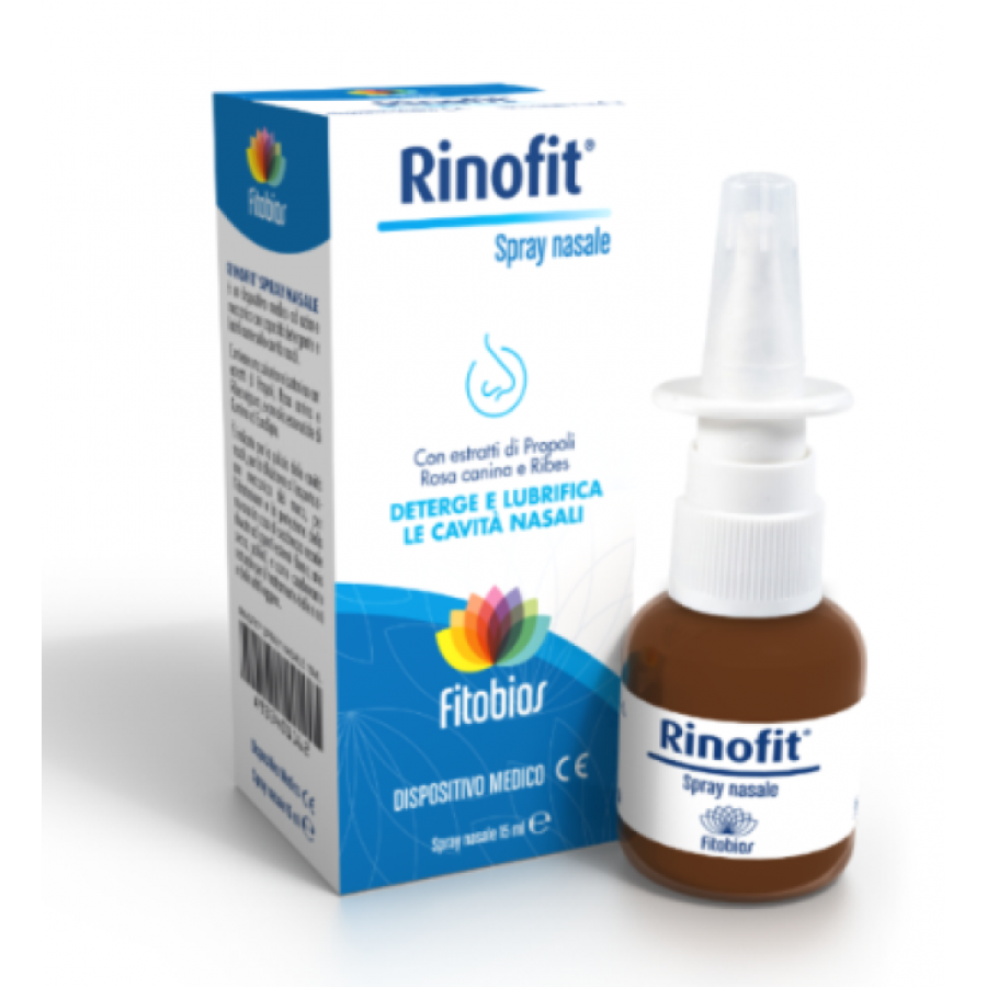 Rinofit Plus Ipertonico Spray Nasale 15ml - Decongestionante Naturale per il Raffreddore