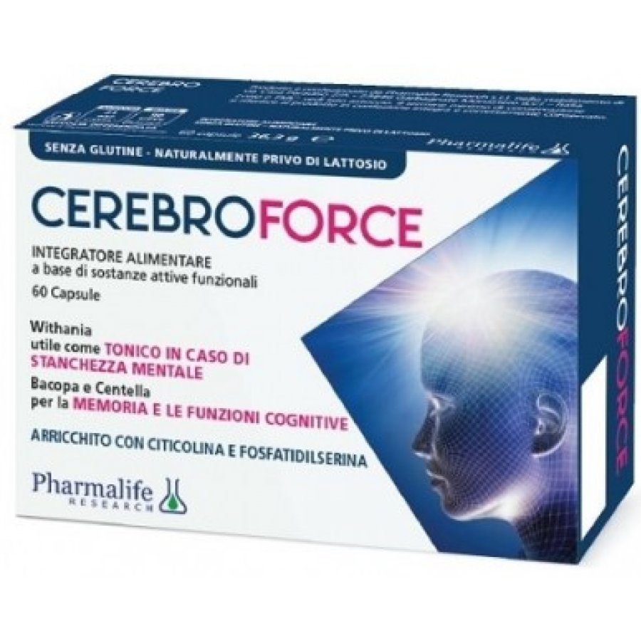 Cerebroforce 60 Capsule - Integratore per la Stanchezza Mentale e Funzioni Cognitive