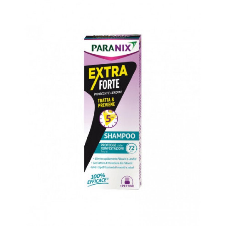 Paranix Shampoo Trattamento Extra Forte MDR 200ml, Elimina Pidocchi e Uova