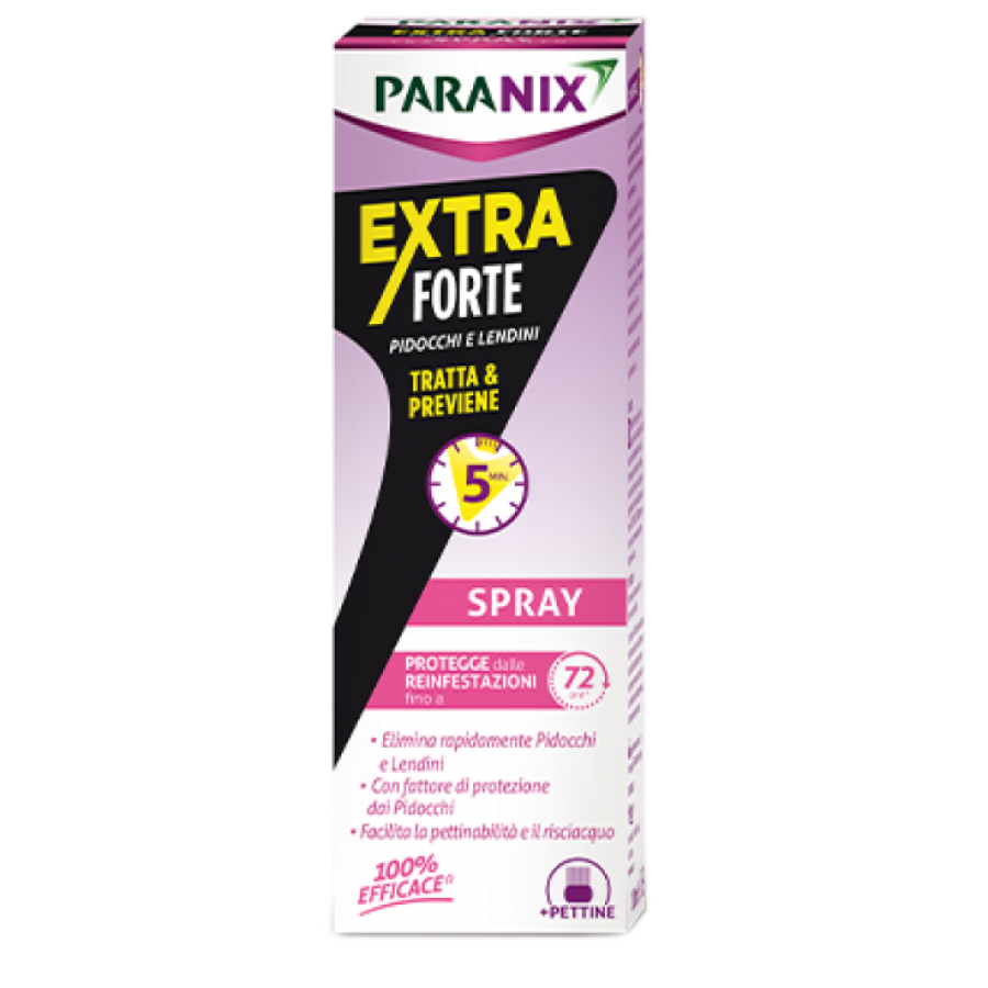 Paranix Spray Extra Forte MDR 100ml, Trattamento Antipediculosi Efficace