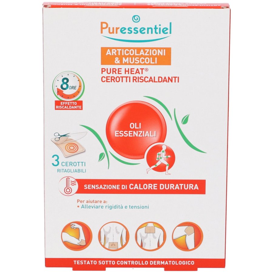 Puressentiel Pure Heat Cerotti Riscaldanti, 3 Cerotti Puressentiel Pure Heat Cerotti Riscaldanti, 3 Cerotti