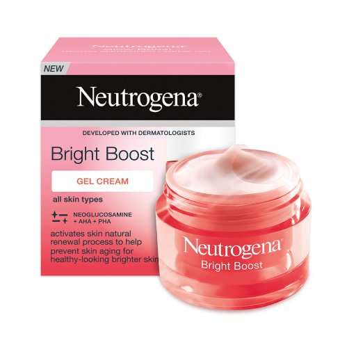 Neutrogena Bright Boost Crema Idratante per Viso, Crema Gel Illuminante Viso con Neoglucosamina 50 ml