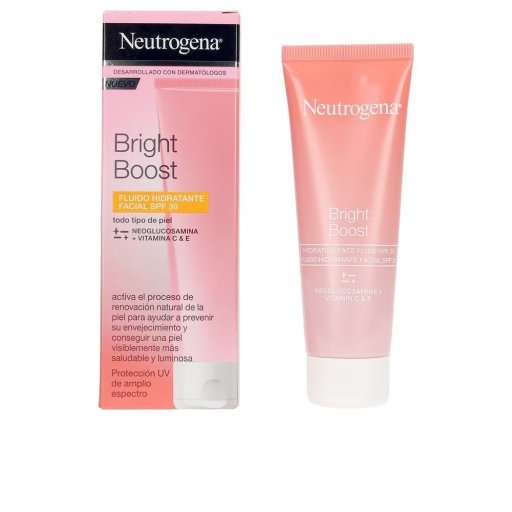 Neutrogena Bright Boost Fluido Viso Idratante con Protezione Solare Viso SPF 30, 50 ml