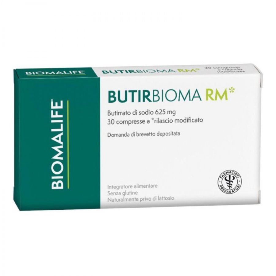 Butirbioma 30 Compresse - Integratore di Butirrato di Sodio a Rilascio Prolungato