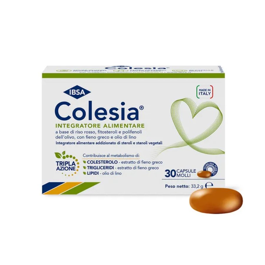 Ibsa Farmaceutici, Colesia Soft Gel, 30 Capsule Molli 