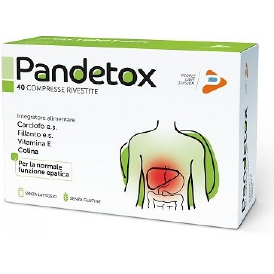 Pharma Line - Pandetox 40 Compresse Rivestite: Integratore Detox per il Benessere Interno