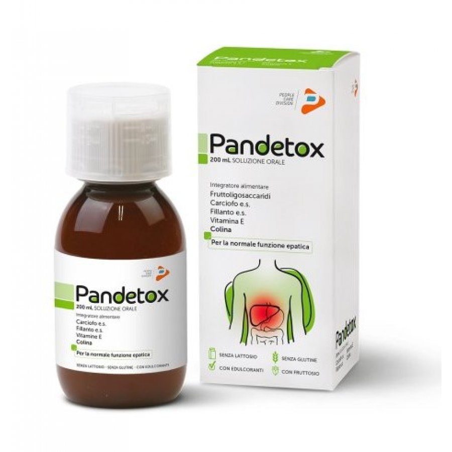 Pharma Line - Pandetox Soluzione Orale 200ml: Integratore Detox Liquido per il Benessere Interno