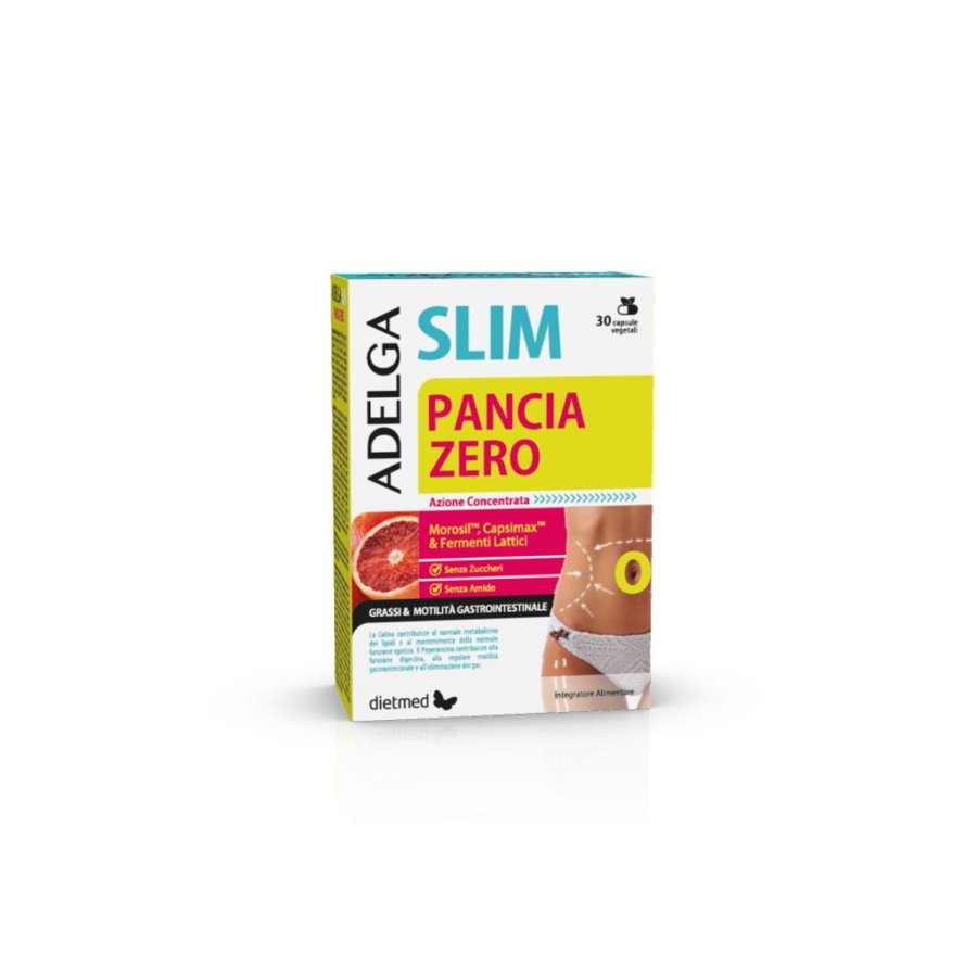 Adelgaslim Pancia Zero 30cps - Integratore Dimagrante per una Silhouette Perfetta