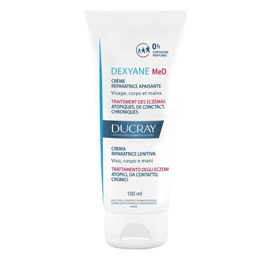 Ducray Dexyane MeD Crema Riparatrice Viso Corpo e Mani, 30 ml