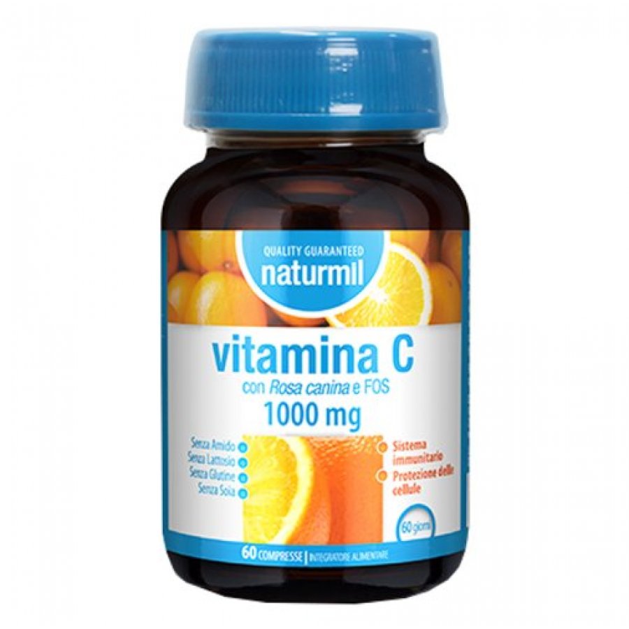 Naturmil Vitamina C Dietmed – Integratore Alimentare 60 Compresse, Supporto Immunitario Naturale