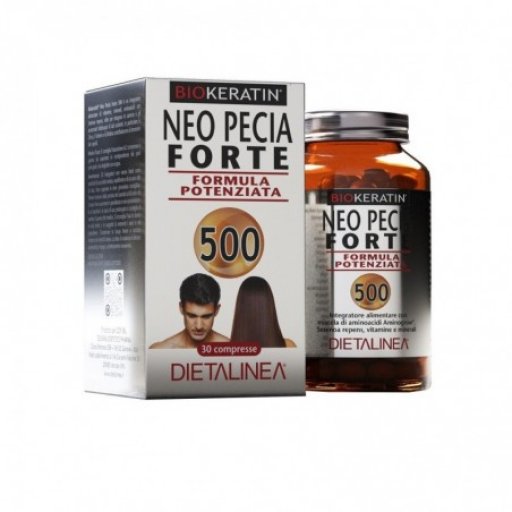 Biokeratin Neo Pecia Forte 500 - 30 Compresse per la Cura dei Capelli
