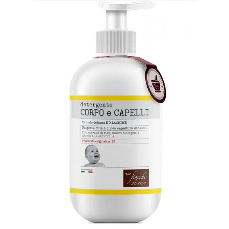 Fiocchi Di Riso Detergente Corpo e Capelli 400ml - Detergente Delicato per Neonati e Bambini