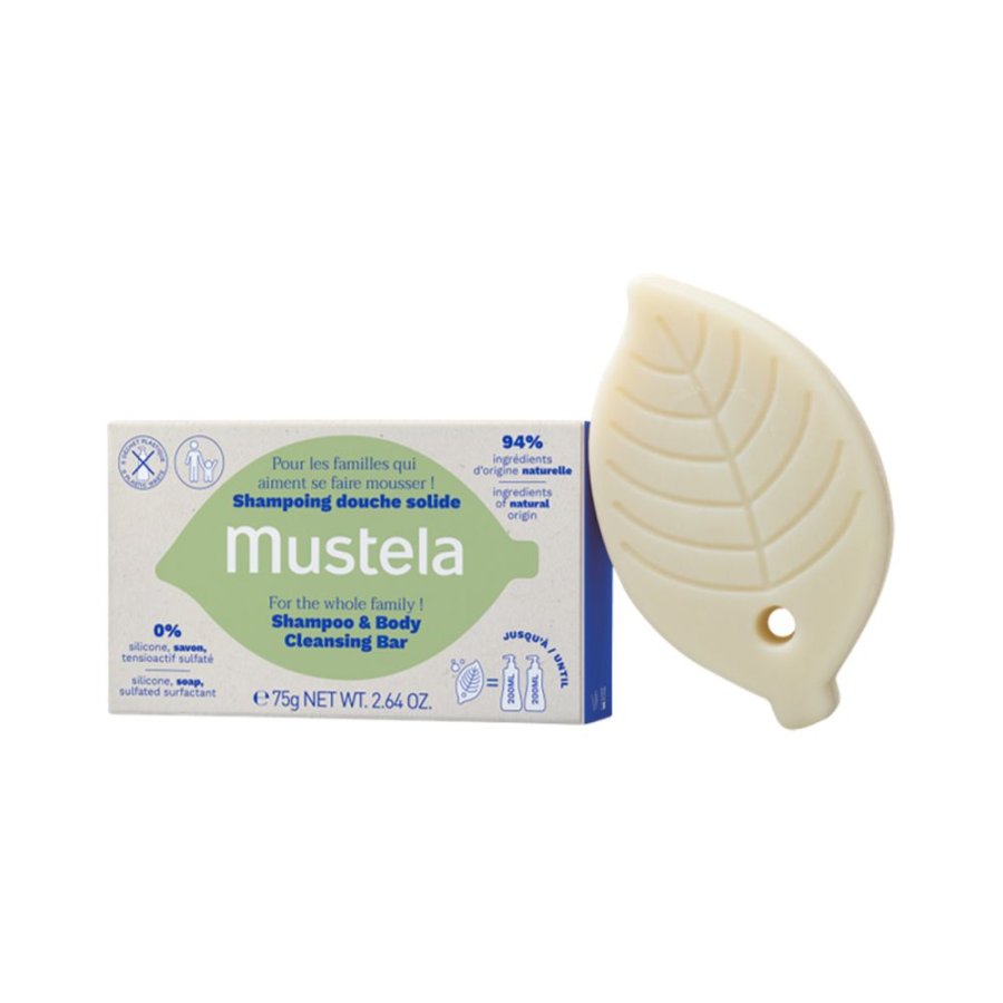 Mustela Shampoo e Detergente Solido, 75 g