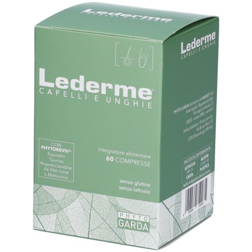 Lederme Capelli Unghie 60 Compresse - Integratore per la Cura dei Capelli e delle Unghie