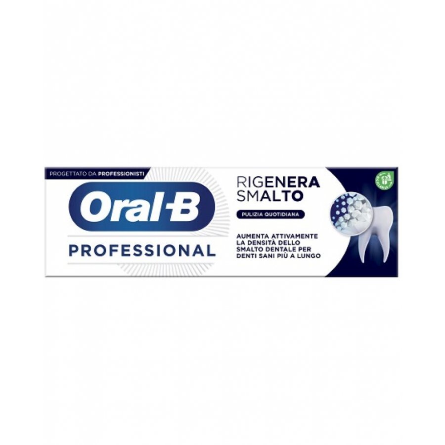Oral-B Professional Rigenera Smalto Pulizia Quotidiana Dentifricio 75ml - Protezione e Cura per uno Smalto Sano