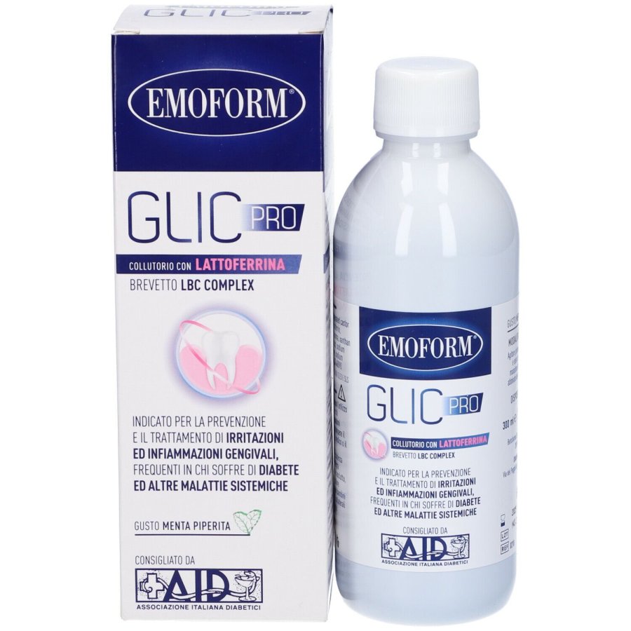 Emoform, Glic Pro Collutorio Riequilibrante, 300 ml