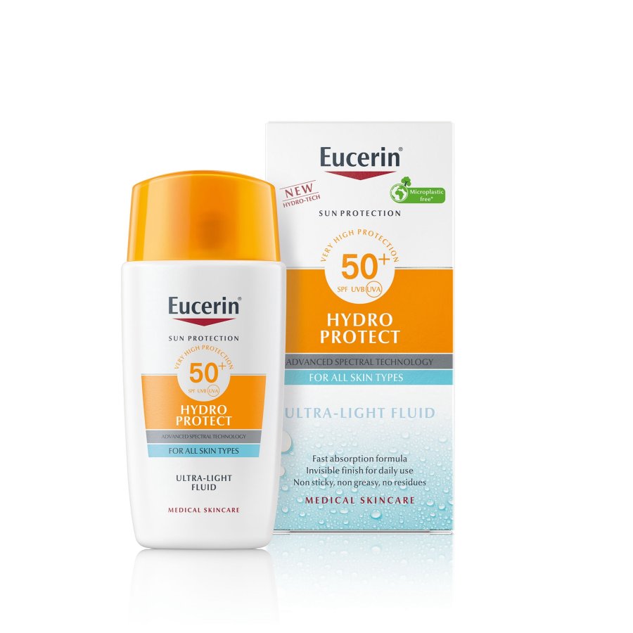Eucerin Sun Protection - Hydro Protect Fluido Viso Ultra Leggero SPF50+, 50ml