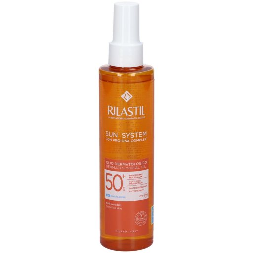 Rilastil Sun System Olio Dermatologico Solare SPF50+, 200ml