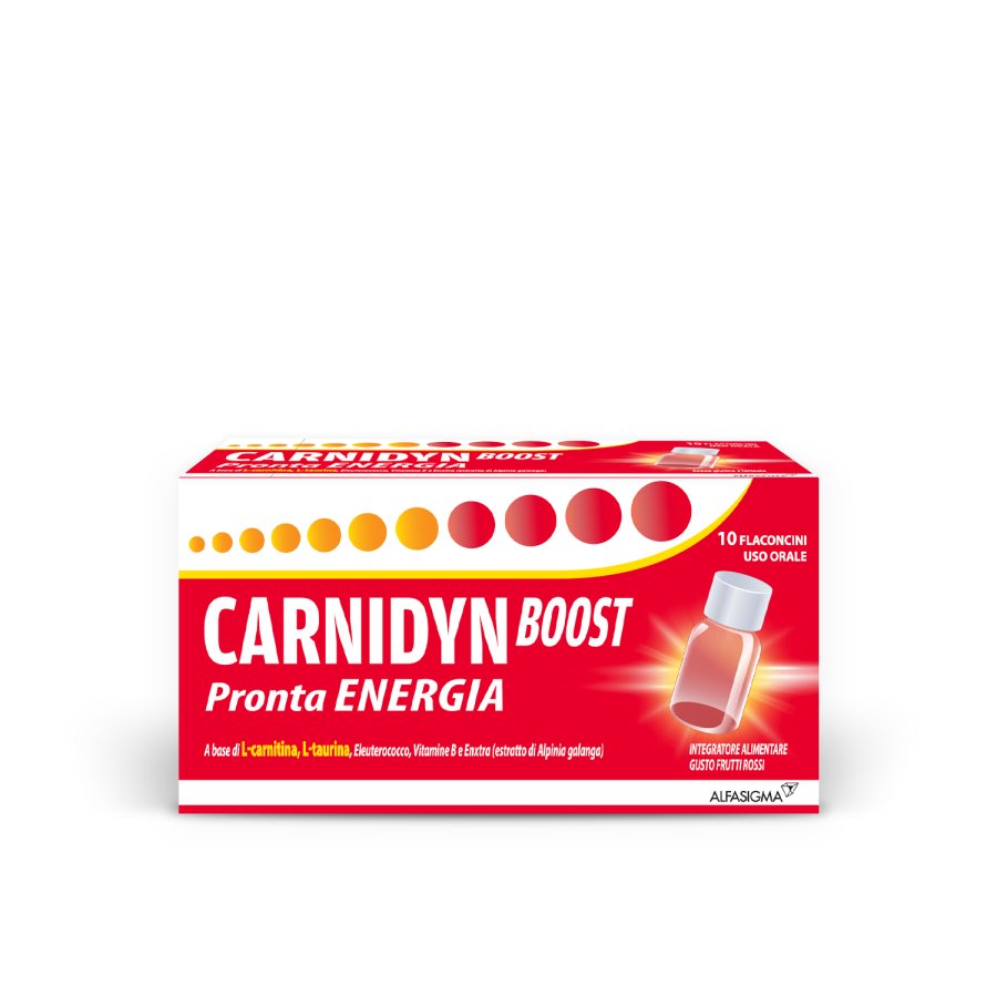 Alfasigma, Carnidyn Boost Pronta Energia, 10 Flaconcini