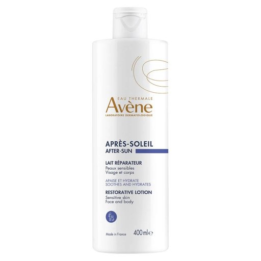 Avène, Latte Doposole Ristrutturante Viso e Corpo, 400 ml
