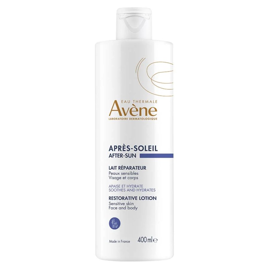 Avène, Latte Doposole Ristrutturante Viso e Corpo, 400 ml