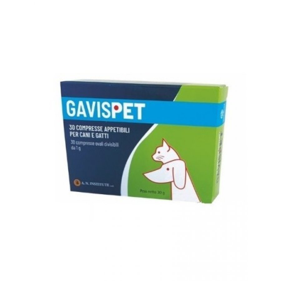 Gavispet 30 Compresse - Integratore per la Salute Gastrica di Cani e Gatti