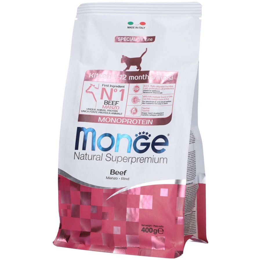 Monge Crocchette per Gattini Manzo, 400 g Monge Crocchette per Gattini Manzo, 400 g