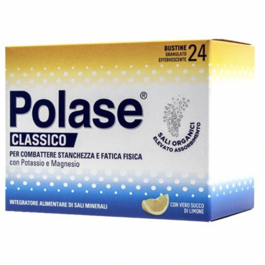 Polase Classico - Integratore Energetico, 24 Bustine Gusto Limone