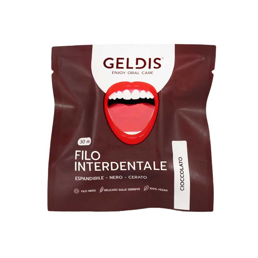 Geldis Filo Interdentale Cioccolato, 30 m