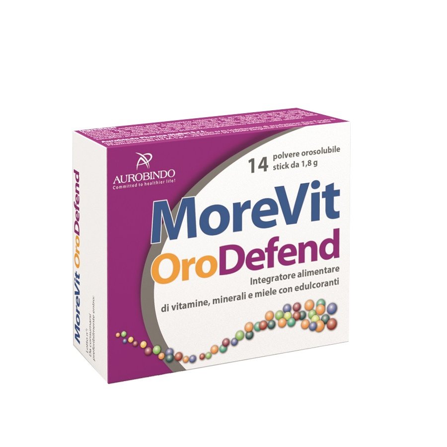 Morevit Orodefend 14 Stick - Integratore di Vitamine e Minerali con Miele
