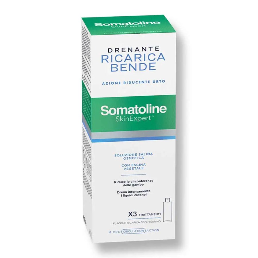Somatoline Skin Expert Corpo Ricarica Bende Drenanti Azione Riducente, 420 ml