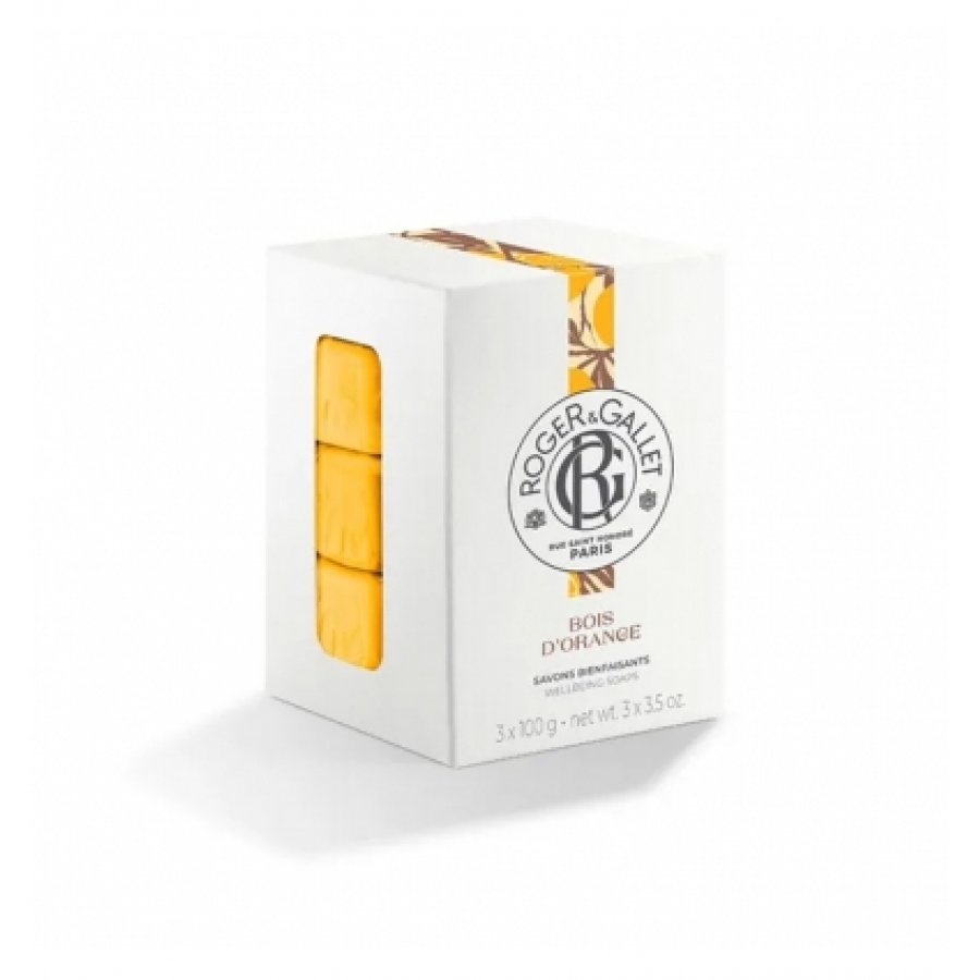 R&G Bois d'Orange Box Saponette Arancia Petit-Grain Patchouli 3x100g