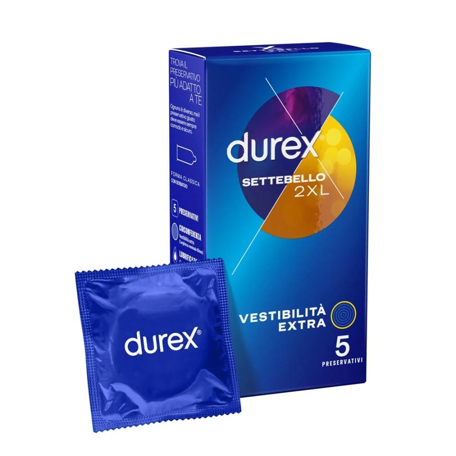 Durex Settebello 2XL, 5 Preservativi