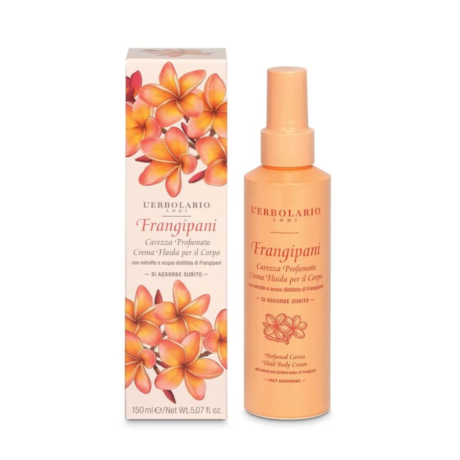 L'Erbolario, Frangipani Carezza Profumata Crema Fluida per il Corpo, 150 ml