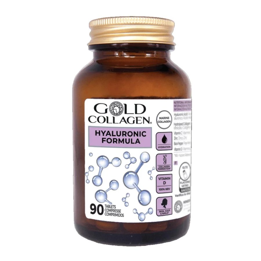 Gold Collagen, Hyaluronic Formula, 90 Compresse