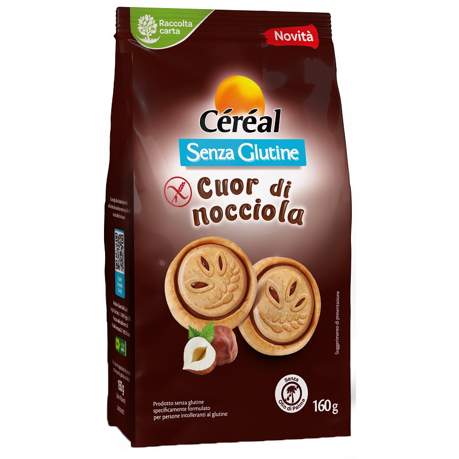 Céréal Cuor di Nocciola Senza Glutine, 160 g 