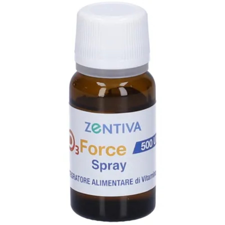 D3 Force Spray 500 UI AZentiva – Integratore Vitamina D3 10 ml per Ossa, Muscoli, Difese