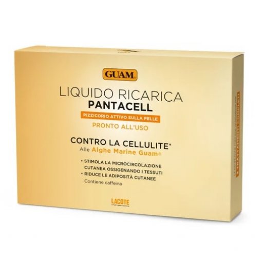 Guam - Pantacell Anticellulite Liquido Ricarica 3 Buste da 100ml - Combatti la Cellulite con Efficacia e Naturalezza
