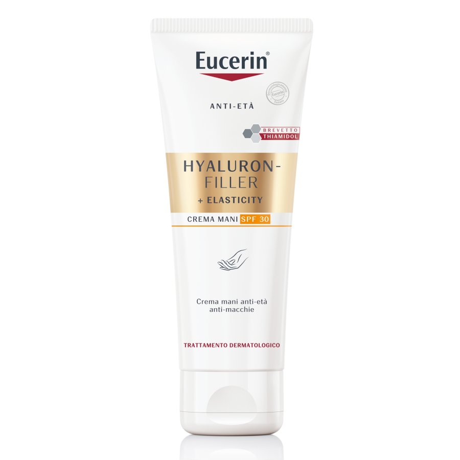 Eucerin Hyaluron Filler + Elasticity - Crema Mani Anti-Macchie SPF30, 75ml