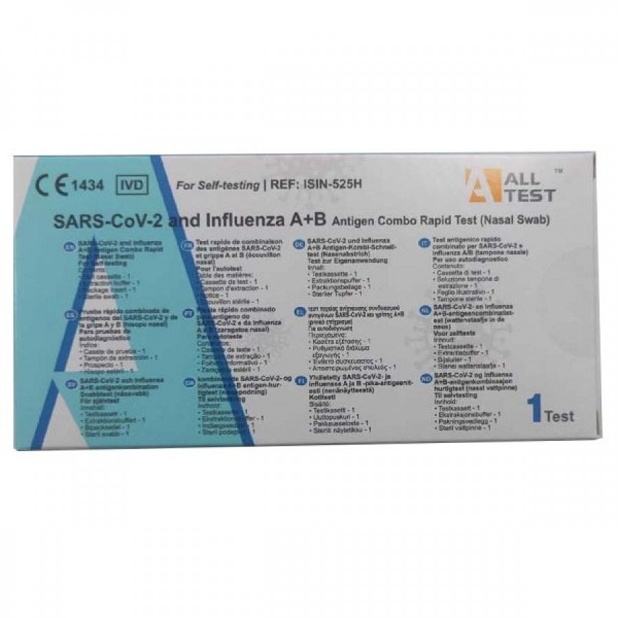 Test Antigenico Rapido Combinato Covid-19/influenza A+b Fai Da Te