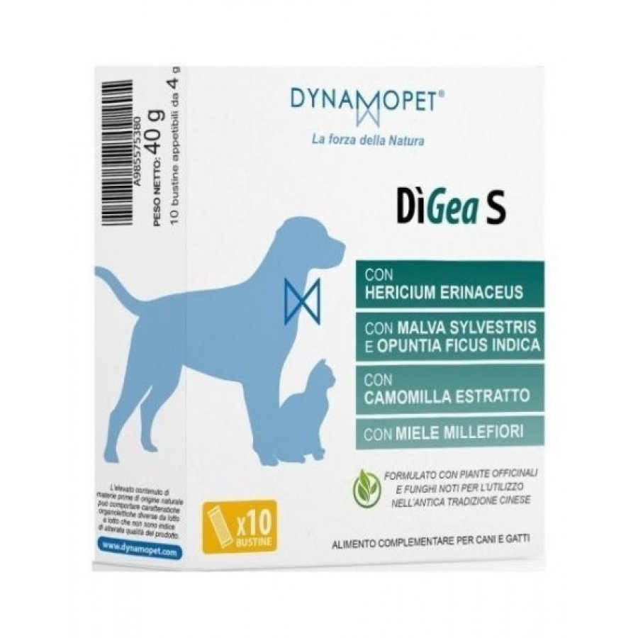 Digea Small Integratore per Cani e Gatti 10 Bustine da 4g - Supporto Digestivo Naturale