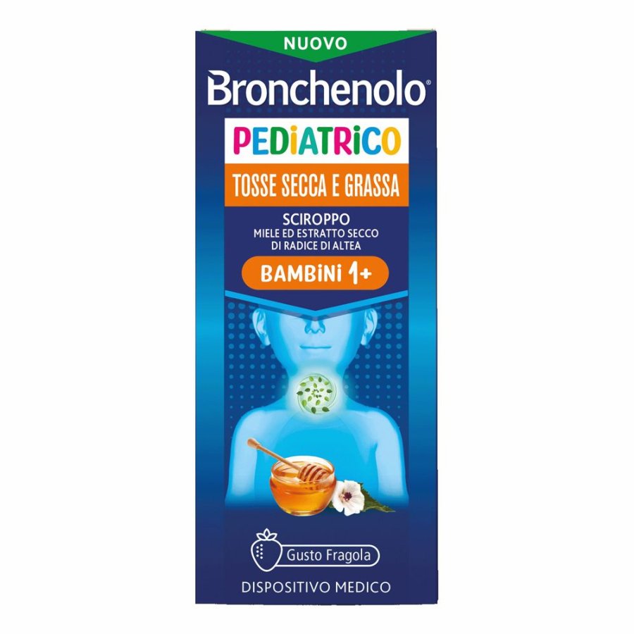 Bronchenolo, Sciroppo Pediatrico Tosse Secca e Grassa, 120 ml